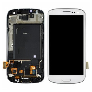 Teknonet Samsung Galaxy i9300 S3 Uyumlu Org Lcd+Dokunmatik+Çıtalı (Beyaz) VR-2345