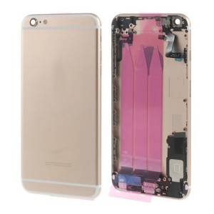 Teknonet Apple iPhone 6S Uyumlu Batarya Kapaklı Dolu Kasa (Gold) VR-18672