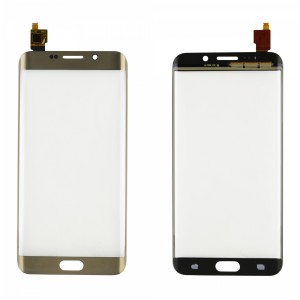 Teknonet Samsung Galaxy G928 S6 Edge Plus Uyumlu Dokunmatik Lens + Filmli (Gold) VR-12276