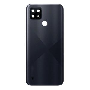 Teknonet Realme C21 Uyumlu NT-90959 Kamera Camlı Batarya Kapağı (Siyah) NT-90959
