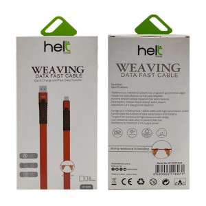 Helt HT-DC01 İp Örgü 120 Cm Lightning Şarj ve Data Kablosu (Kırmızı) VR-20501