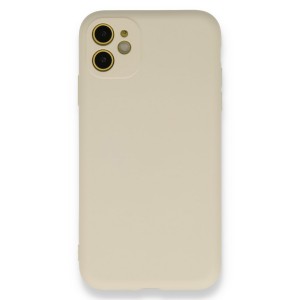 Nettech Apple iPhone 11 Uyumlu Nano Arka Koruma Kılıf (Krem) VR-19013