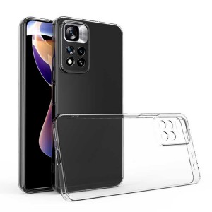 Nettech Xiaomi Redmi Note 11 Pro Uyumlu Tıpalı Şeffaf Seri Arka Koruma Kılıf (Şeffaf) NT-96215