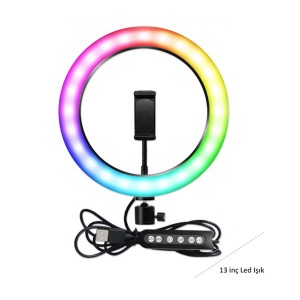 Rgb Led WH34 Ringlight 13 inç Led Işık (Beyaz) NT-80754