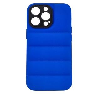Nettech Apple iPhone 13 Pro Uyumlu Puffer Ceket Tip Arka Koruma Kılıf (Mavi) NT-93680