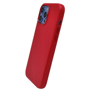 Nettech Apple iPhone 13 Pro Max Uyumlu NT-96370 Suni Deri Arka Koruma Kılıf (Kırmızı) NT-96370