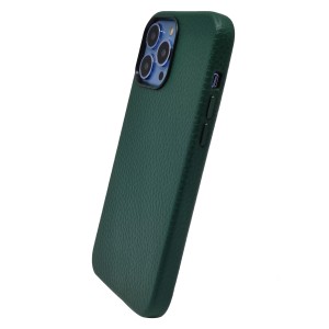 Nettech Apple iPhone 12 Pro Max Uyumlu NT-96360 Suni Deri Arka Koruma Kılıf (Yeşil) NT-96360