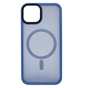 Nettech Apple iPhone 13 Uyumlu Mat Renkli MagSafe Arka Koruma Kılıf (Füme) NT-96335