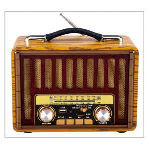 Nettech R-1949BT Retro Model Kablosuz Hoparlör - Speaker (Kahverengi) NT-95900