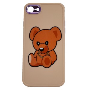 Nettech Apple iPhone 8 Uyumlu NT-95284 Lopard Desen Seri Arka Koruma Kılıf (Çeşitli Renk) NT-95284