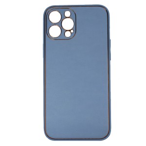 Nettech Apple iPhone 12 Pro Max Uyumlu NT-93561 Coco Leather Seri Arka Koruma Kılıf (Turkuaz) NT-93561