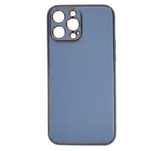 Nettech Apple iPhone 13 Pro Max Uyumlu NT-93570 Coco Leather Seri Arka Koruma Kılıf (Turkuaz) NT-93570