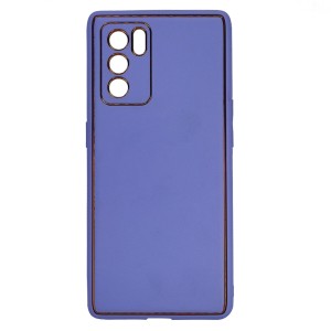 Nettech Oppo Reno 6 pro Uyumlu Coco Leather Seri Arka Koruma Kılıf (Lila) NT-93635