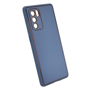 Nettech Oppo Reno 6 pro Uyumlu NT-93636 Coco Leather Seri Arka Koruma Kılıf (Turkuaz) NT-93636