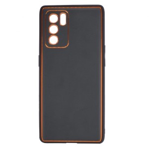 Nettech Oppo Reno 6 pro Uyumlu Coco Leather Seri Arka Koruma Kılıf (Siyah) NT-93629