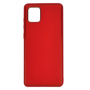 Nettech Samsung Galaxy Note 10 Lite Uyumlu Coco Leather Seri Arka Koruma Kılıf (Kırmızı) NT-93463
