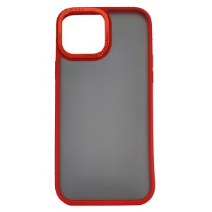 Nettech Apple iPhone 13 Pro Max Uyumlu Kamera Metal Çerçeve Seri Arka Koruma Kılıf (Kırmızı) NT-94707