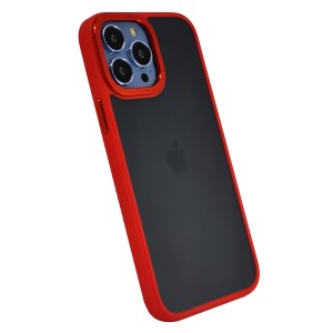Nettech Apple iPhone 13 Pro Max Uyumlu NT-94707 Kamera Korumalı Arka Koruma Kılıf (Kırmızı) NT-94707