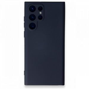 Nettech Samsung Galaxy S22 Ultra Uyumlu Nano Arka Koruma Kılıf (Lacivert) NT-94120