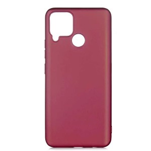 Nettech Realme C25 Uyumlu Nano Arka Koruma Kılıf (Mürdüm) NT-94211