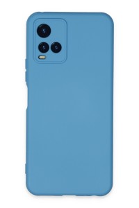 Nettech Vivo Y21S Uyumlu Nano Arka Koruma Kılıf (Mavi) NT-94404