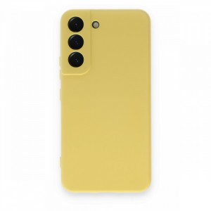 Nettech Samsung Galaxy S22 Uyumlu Nano Arka Koruma Kılıf (Sarı) NT-94095