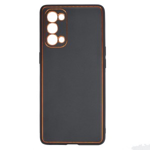 Nettech Oppo Reno 5 Pro Uyumlu Coco Leather Seri Arka Koruma Kılıf (Siyah) NT-93620