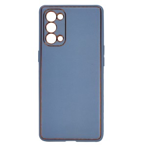 Nettech Oppo Reno 5 Pro Uyumlu Coco Leather Seri Arka Koruma Kılıf (Turkuaz) NT-93627