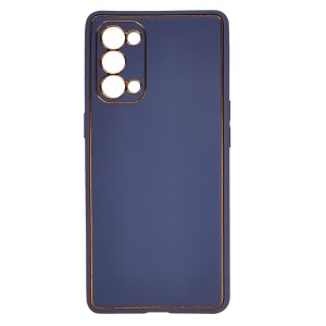 Nettech Oppo Reno 5 Pro Uyumlu Coco Leather Seri Arka Koruma Kılıf (Füme) NT-93623