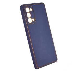 Nettech Oppo Reno 5 Pro Uyumlu NT-93623 Coco Leather Seri Arka Koruma Kılıf (Füme) NT-93623