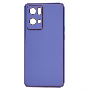 Nettech Oppo Reno 7 pro Uyumlu Coco Leather Seri Arka Koruma Kılıf (Lila) NT-93644