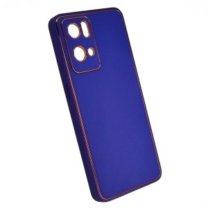 Nettech Oppo Reno 7 pro Uyumlu NT-93640 Coco Leather Seri Arka Koruma Kılıf (Mor) NT-93640