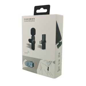 Nettech K8 Lightning Kablosuz Yaka Mikrofonu (Siyah) NT-94774