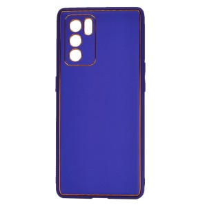 Nettech Oppo Reno 6 pro Uyumlu Coco Leather Seri Arka Koruma Kılıf (Mor) NT-93631
