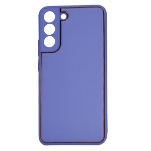 Nettech Samsung Galaxy S22 Plus Uyumlu Coco Leather Seri Arka Koruma Kılıf (Lila) NT-93504