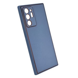 Nettech Samsung Galaxy Note 20 Ultra Uyumlu Coco Leather Seri Arka Koruma Kılıf (Turkuaz) NT-93478