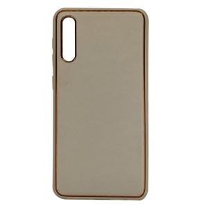 Nettech Samsung Galaxy A50 Uyumlu Coco Leather Seri Arka Koruma Kılıf (Gold) NT-93443