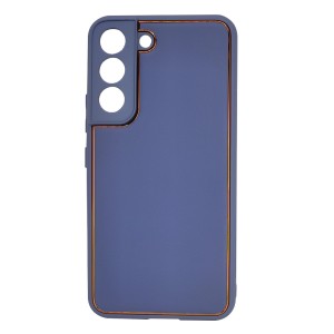 Nettech Samsung Galaxy S22 Plus Uyumlu Coco Leather Seri Arka Koruma Kılıf (Füme) NT-93501