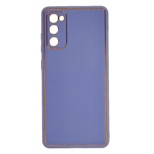 Nettech Samsung Galaxy S20 FE Uyumlu Coco Leather Seri Arka Koruma Kılıf (Füme) NT-93483