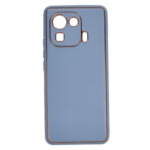 Nettech Xiaomi Mi 11 Pro Uyumlu Coco Leather Seri Arka Koruma Kılıf (Turkuaz) NT-93591