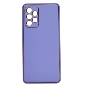 Nettech Samsung Galaxy A73 5G Uyumlu Coco Leather Seri Arka Koruma Kılıf (Lila) NT-93423