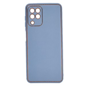 Nettech Samsung Galaxy A22 4G Uyumlu Coco Leather Seri Arka Koruma Kılıf (Turkuaz) NT-93397