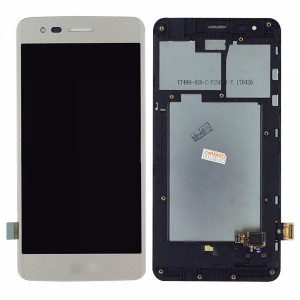 Teknonet LG K8 2017 Uyumlu Org Lcd+Dokunmatik+Çıtalı (Beyaz) VR-2683