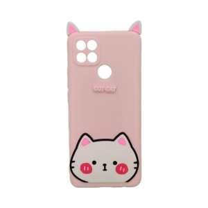 Nettech Oppo A15 Uyumlu Cartoon Case Seri Arka Koruma Kılıf (Pembe) NT-95150