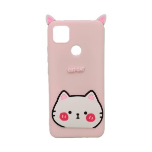 Nettech Xiaomi Redmi 9C Uyumlu Cartoon Case Seri Arka Koruma Kılıf (Pembe) NT-95146