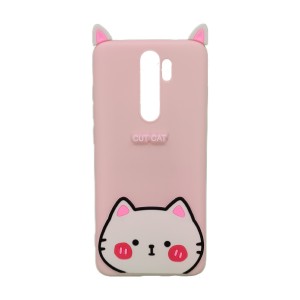 Nettech Xiaomi Redmi Note 8 Pro Uyumlu Cartoon Case Seri Arka Koruma Kılıf (Pembe) NT-95141