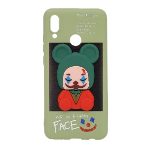 Nettech Huawei P Smart 2019 Uyumlu Three D Case Seri Arka Koruma Kılıf (Yeşil) NT-95108