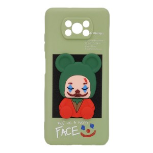 Nettech Xiaomi Poco X3 NFC Uyumlu Three D Case Seri Arka Koruma Kılıf (Yeşil) NT-95104