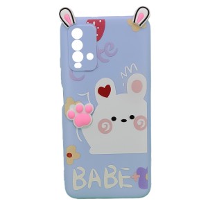 Nettech Xiaomi Redmi 9T Uyumlu Sevimli Ayı Seri Arka Koruma Kılıf (Çeşitli Renk) NT-95176