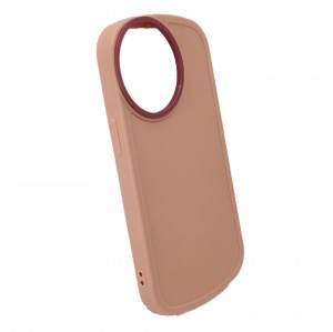 Nettech Apple iPhone 13 Uyumlu NT-95073 Silindir Camera Seri Arka Koruma Kılıf (Pembe) NT-95073